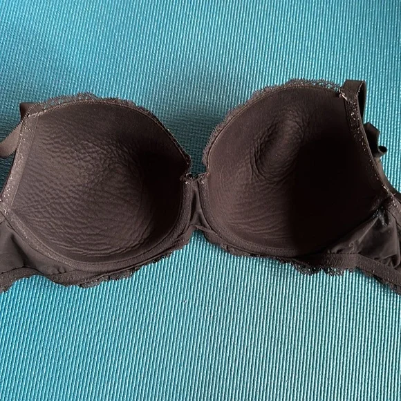 Victoria’s Secret Dream Angels Lined Demi 38DDD Black Lace Bra - Picture 9 of 11